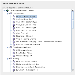 NetBeans collab update center
